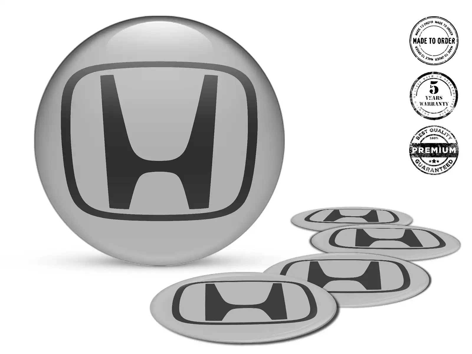 Honda Radaufkleber Version Gewölbte Harzlabels